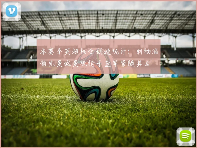 本赛季英超机会创造统计：利物浦领先曼城曼联枪手蓝军紧随其后