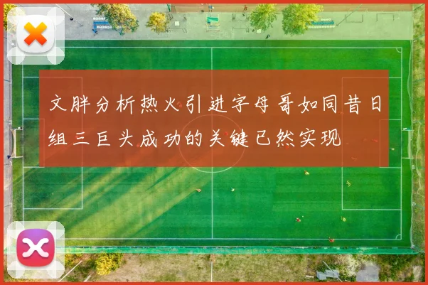 文胖分析热火引进字母哥如同昔日组三巨头成功的关键已然实现